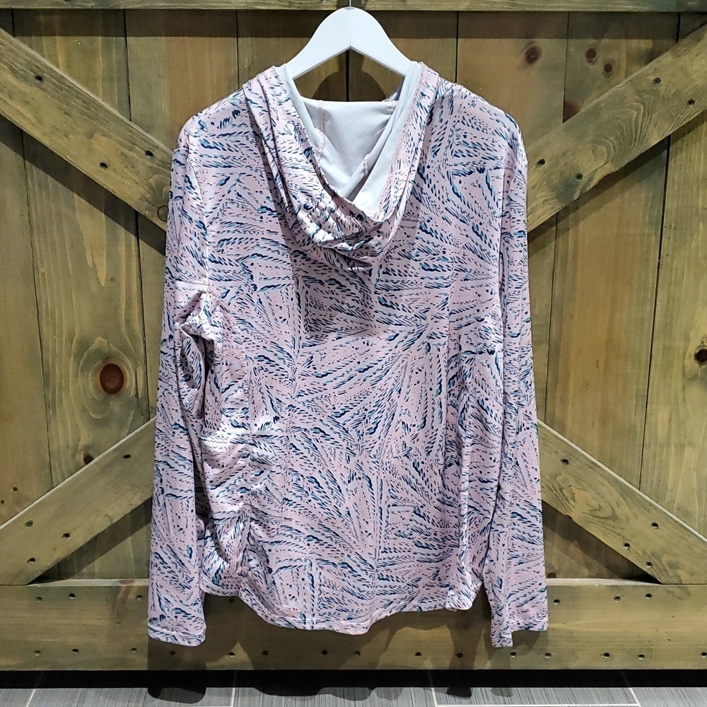 HOODIE ATHLEISURE TOP SIZE XL SPORT WORKOUT ATHLETIC LONG SLEEVE PINK - Picture 5 of 6